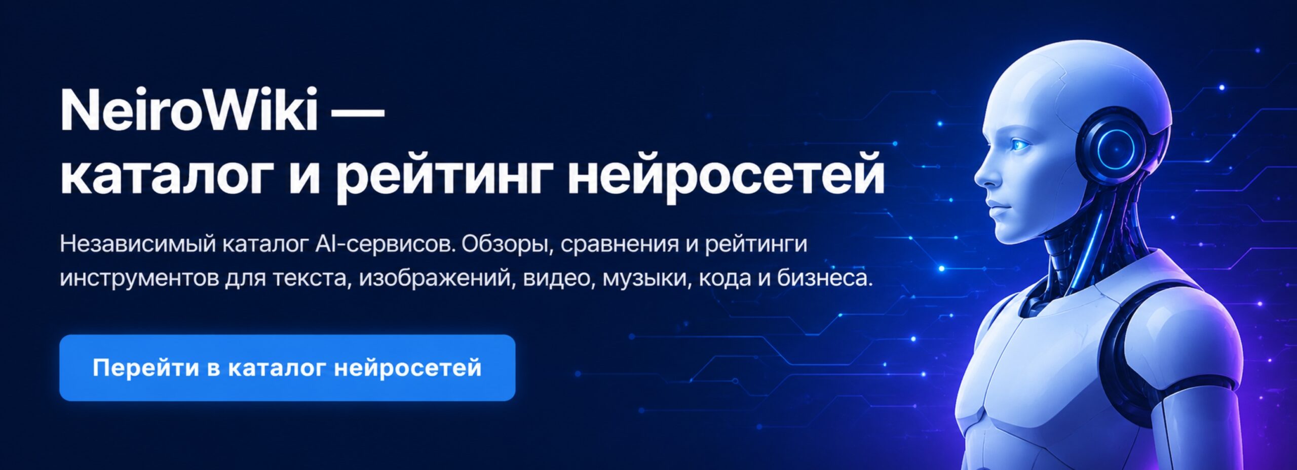 NeiroWiki — каталог и рейтинг нейросетей